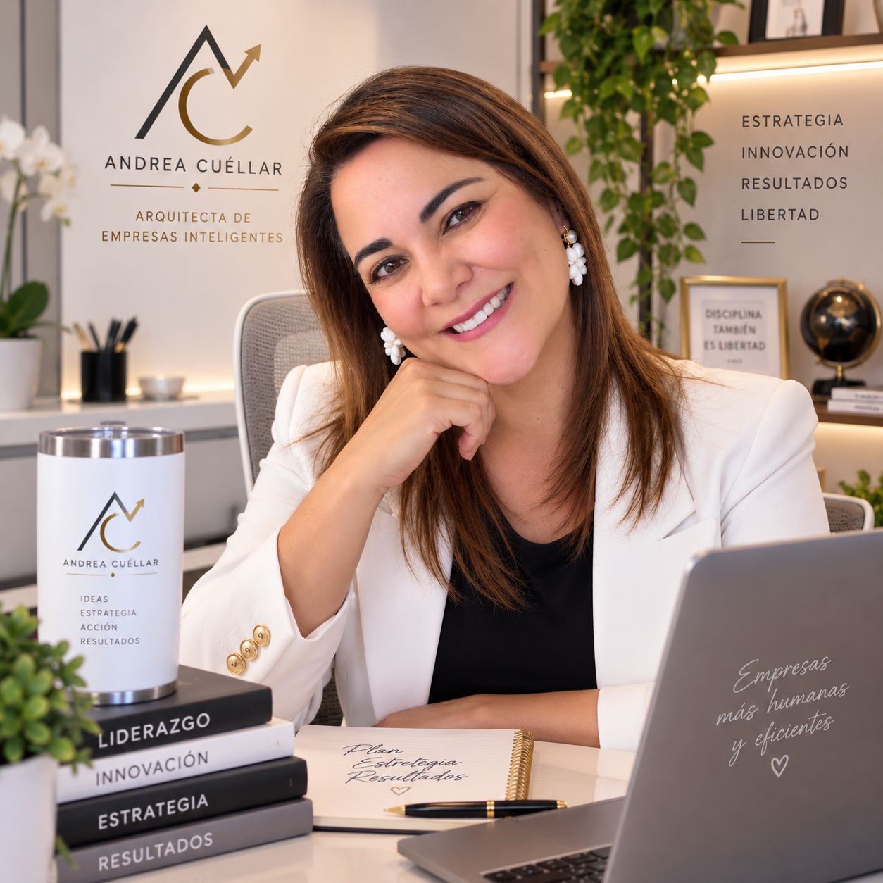 Retrato de Andrea Cuéllar, Arquitecta de Empresas Inteligentes
